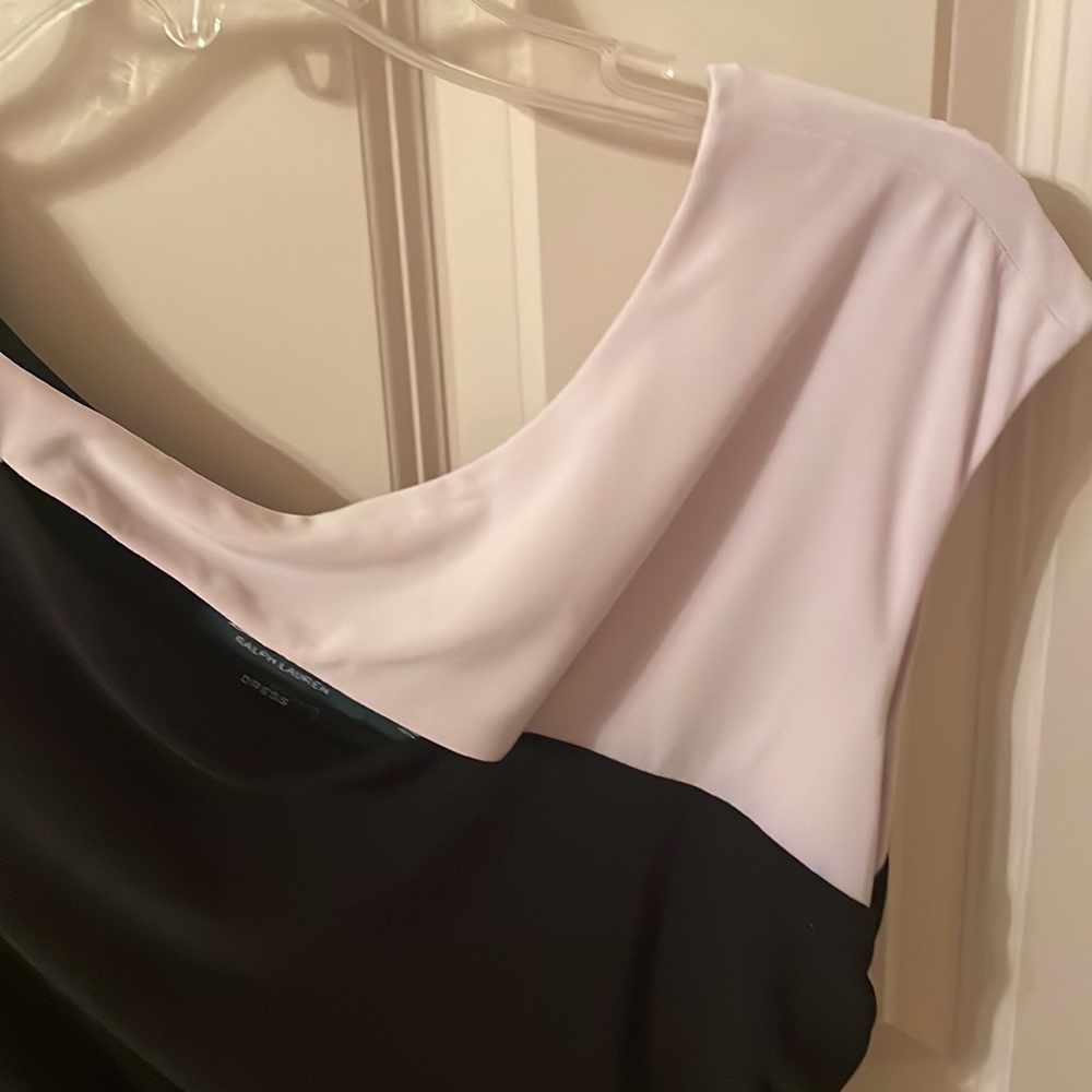 Ralph Lauren Women's Black and White Dress Size 12 EUC - Picture 2 of 11